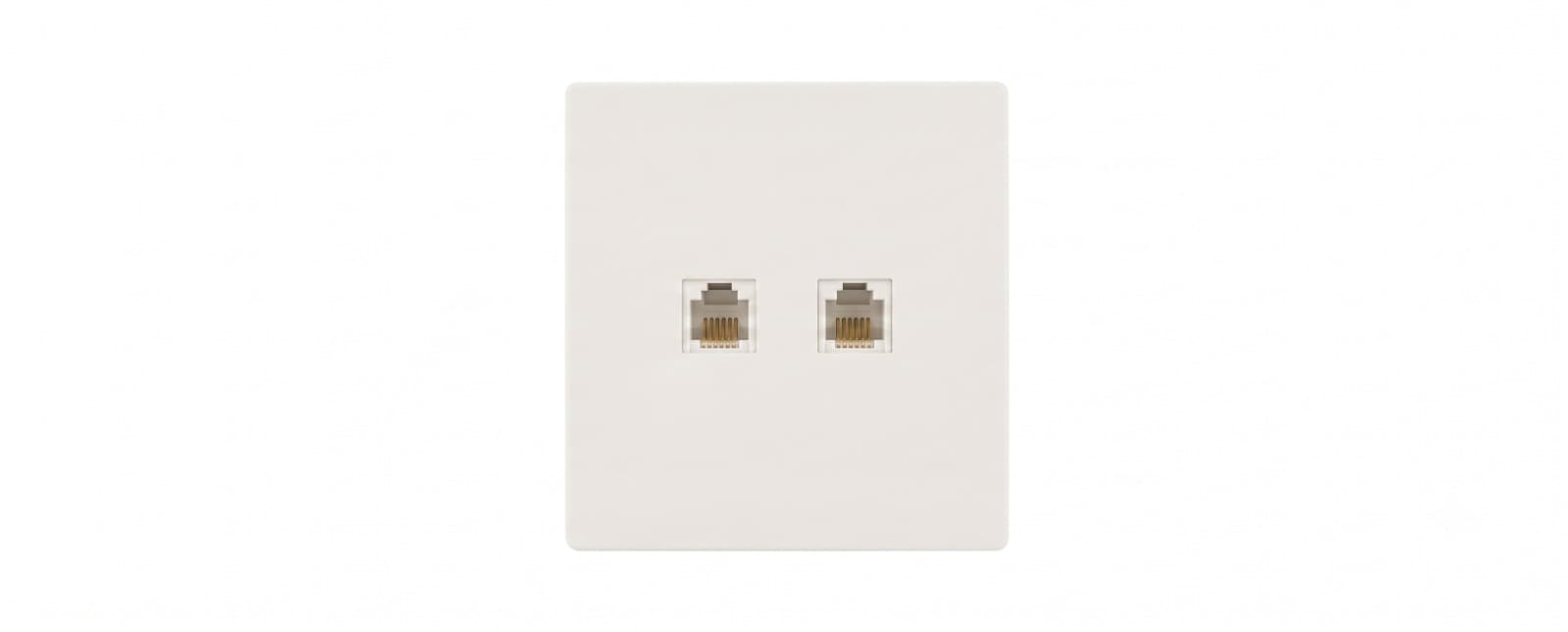 BS RJ 45 Double Socket