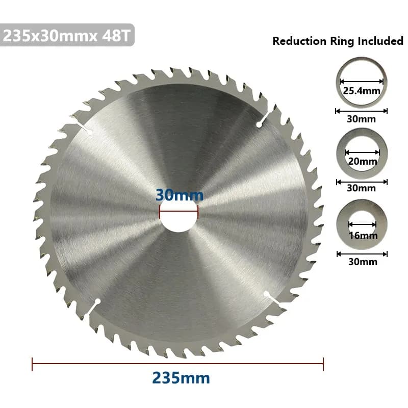 TCT  Wood Saw Blade 235mm 60T